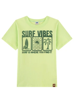Marlan - Camiseta Infantil Menino Estampa Relevo 3d Verde - MARLAN
