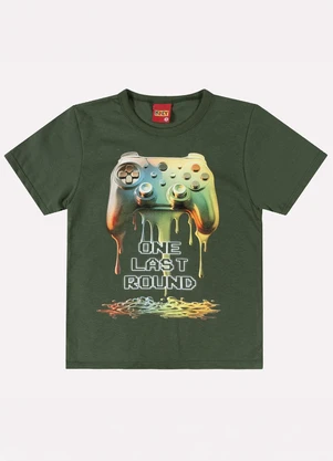 Kyly - Camiseta Infantil Menino Estampa Verde - KYLY