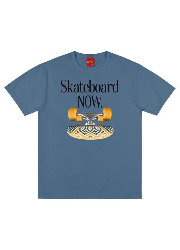 Kyly - Camiseta Infantil Menino Estampada Azul