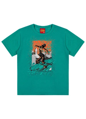 Kyly - Camiseta Infantil Menino Estampada Vermelho - KYLY