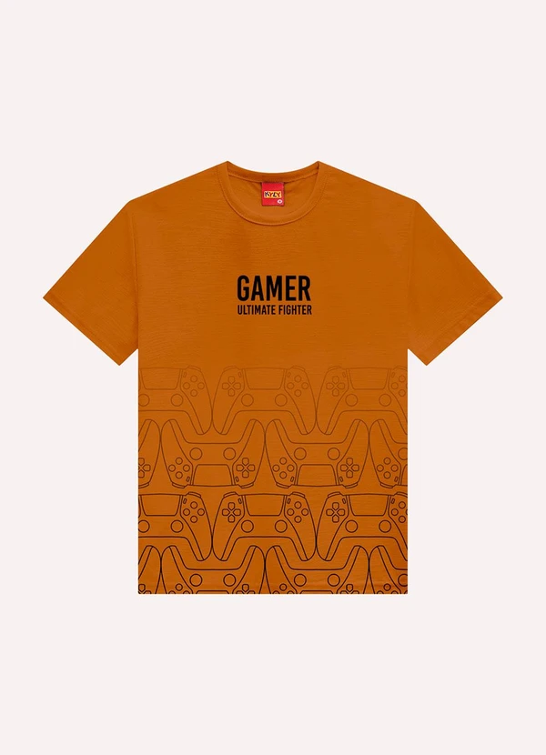Kyly - Camiseta Infantil Menino Game Amarelo 3