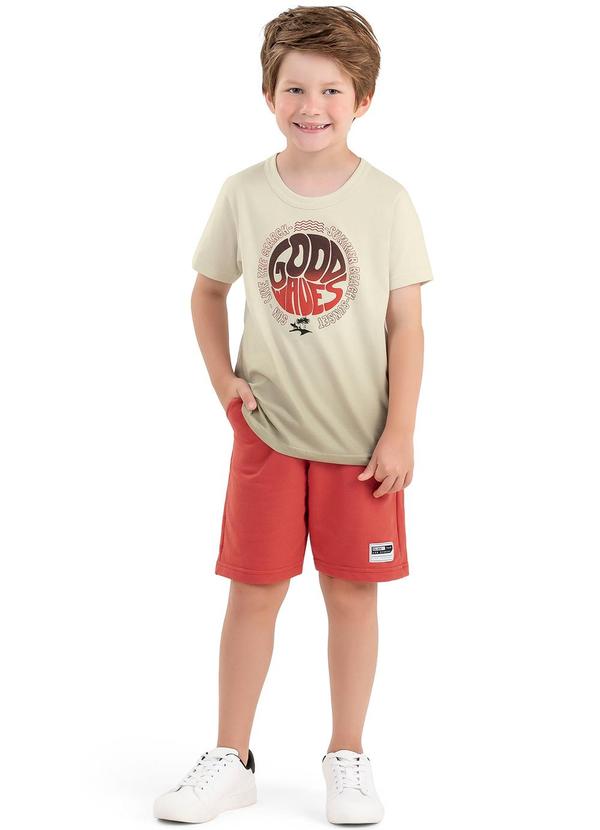 Elian - Camiseta Infantil Menino Good Vibes Elian Cinza 1