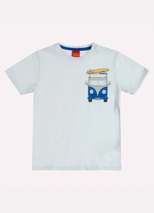 Kyly - Camiseta Infantil Menino Kombi Branco - KYLY