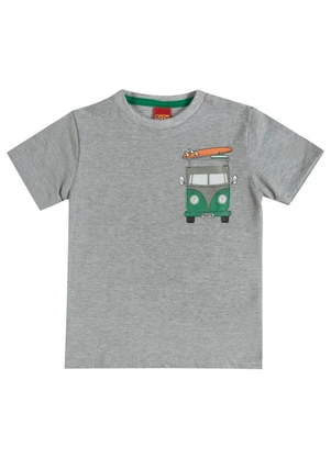 Kyly - Camiseta Infantil Menino Kombi Cinza - KYLY