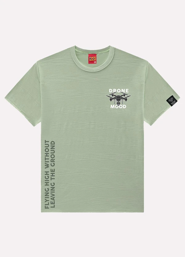 Kyly - Camiseta Infantil Menino Lettering Verde