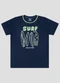 Reirex - Camiseta Infantil Menino Meia Malha Vermelho - variação: Azul