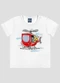 Reirex - Camiseta Infantil Menino Meia Malha Amarelo - variação: Branco