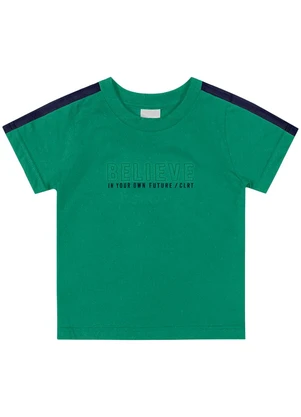 Camiseta Infantil Menino Moderna Colorittá (Verde) - COLORITTÁ