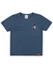 Elian - Camiseta Infantil Menino Navy Listrada Marrom - variação: Azul
