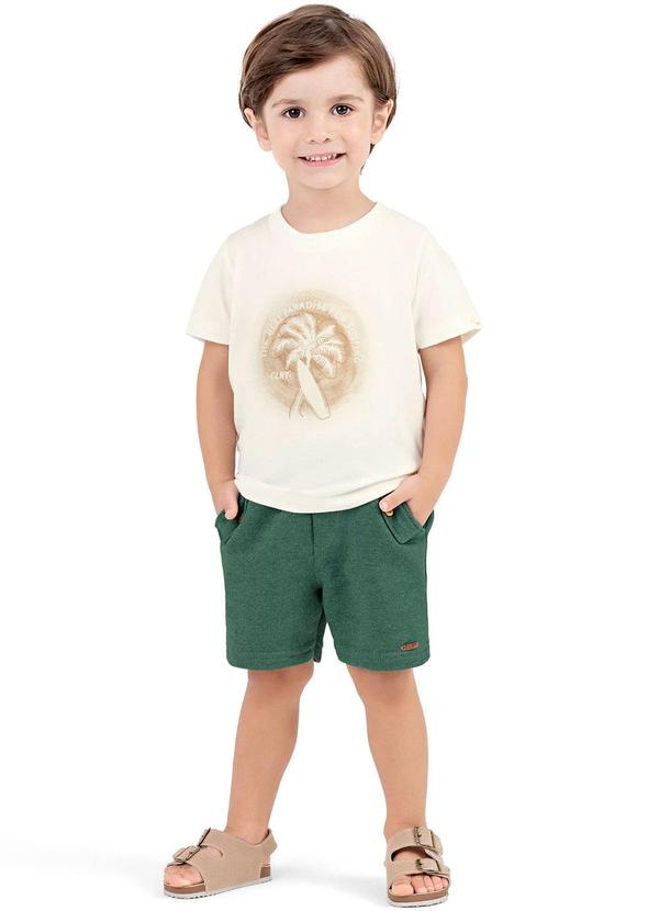 Colorittá - Camiseta Infantil Menino Paradise Colorittá Bege