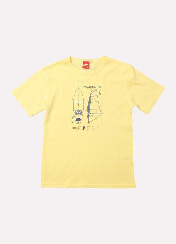 Kyly - Camiseta Infantil Menino Praia Amarelo 2