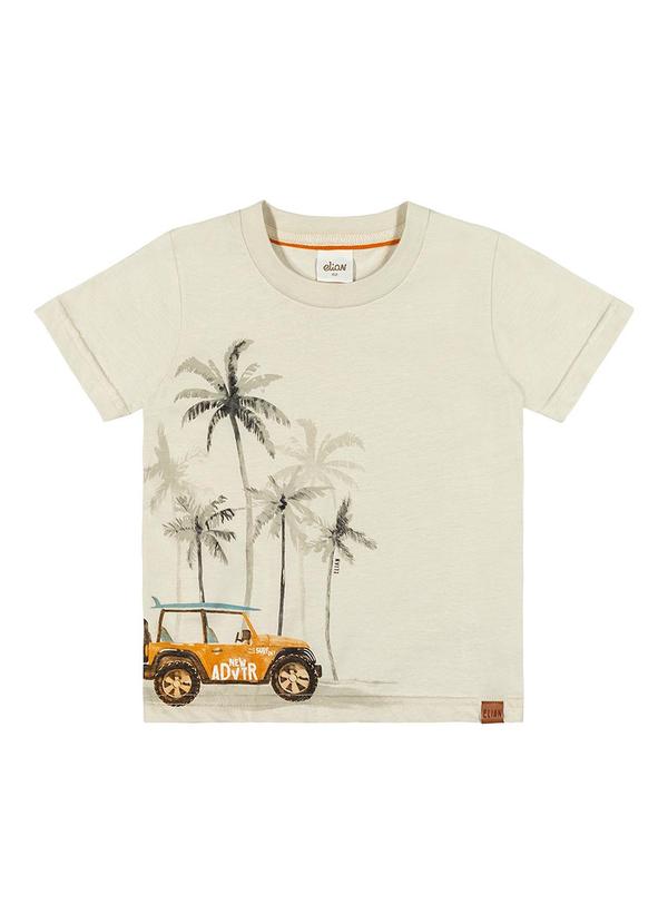 Elian - Camiseta Infantil Menino Praia Elian Cinza 3