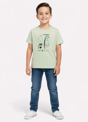 Kyly - Camiseta Infantil Menino Praia Verde - KYLY