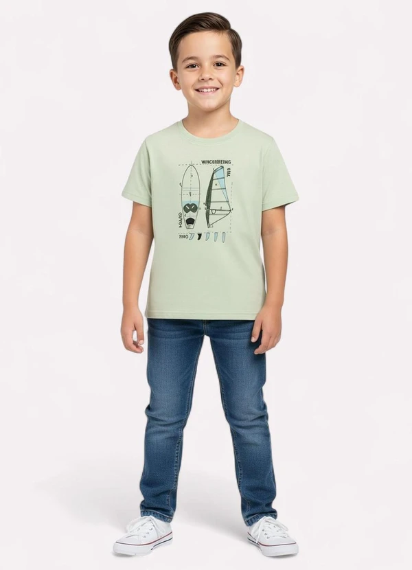 Kyly - Camiseta Infantil Menino Praia Verde