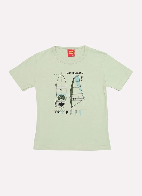 Kyly - Camiseta Infantil Menino Praia Verde 2