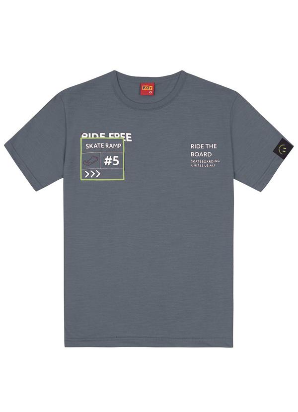 Kyly - Camiseta Infantil Menino Skate Kyly Cinza