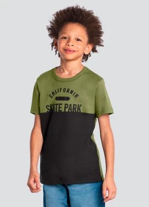 Brandili - Camiseta Infantil Menino Skate Verde - BRANDILI