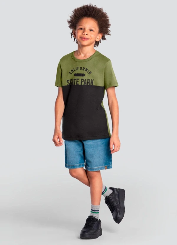 Brandili - Camiseta Infantil Menino Skate Verde 2