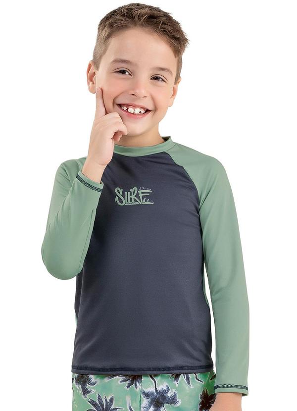 Elian - Camiseta Infantil Menino Surf Elian Verde
