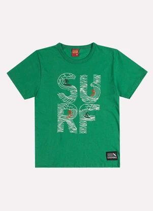Kyly - Camiseta Infantil Menino Surf Verde - KYLY