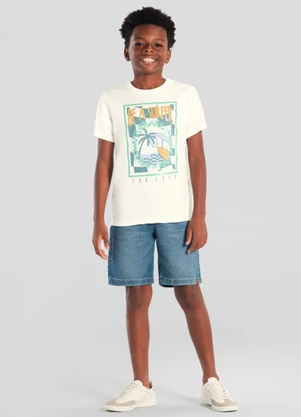 Brandili - Camiseta Infantil Menino Tropical em Gel Natural - BRANDILI