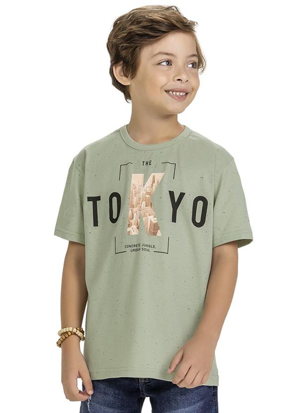 Kyly - Camiseta Infantil Menino Verde