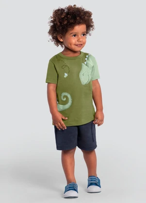Brandili - Camiseta Infantil Menino Verde - BRANDILI