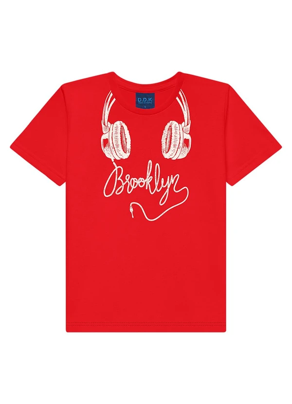 Ddk - Camiseta Infantil Menino Vermelha
