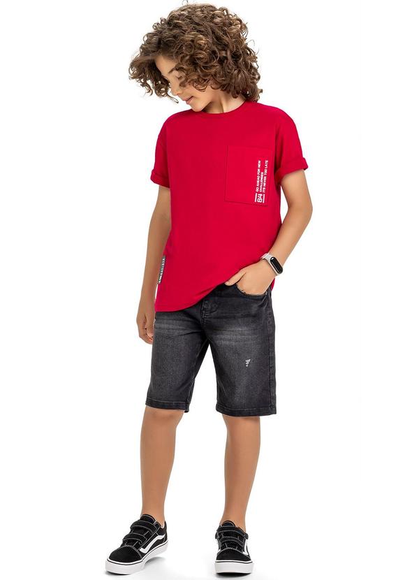 Kyly - Camiseta Infantil Menino Vermelho 2