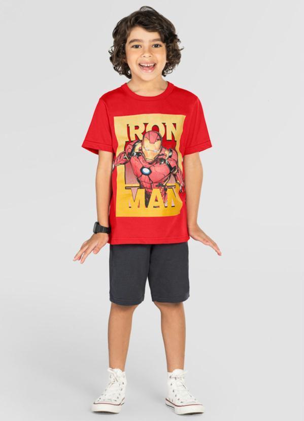 Brandili - Camiseta Infantil Menino Vingadores Vermelho 2