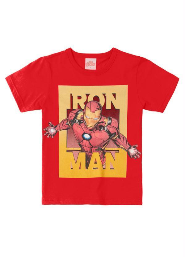 Brandili - Camiseta Infantil Menino Vingadores Vermelho 3