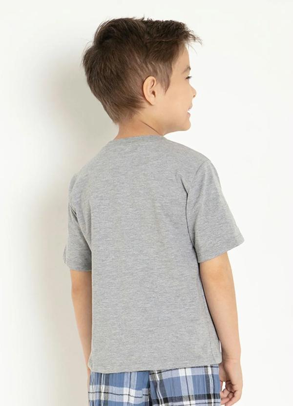 Outlet - Camiseta Infantil Mescla com Letreiro 2