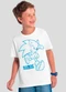 Brandili - Camiseta Infantil Metalizada do Sonic Preto - variação: Branco