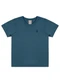 Colorittá - Camiseta Infantil  Minimalista Colorittá Bege - variação: Azul