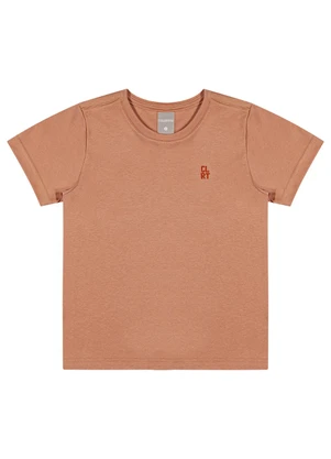 Camiseta Infantil  Minimalista Colorittá (Marrom) - COLORITTÁ