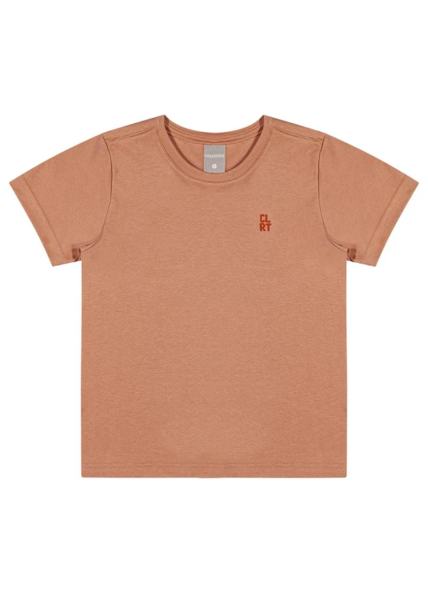 Colorittá - Camiseta Infantil  Minimalista Colorittá Marrom 1