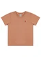 Colorittá - Camiseta Infantil  Minimalista Colorittá Bege - variação: Marrom