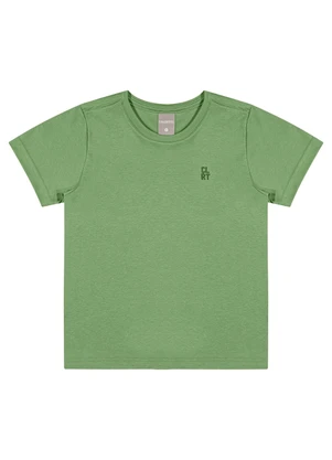 Camiseta Infantil  Minimalista Colorittá (Verde) - COLORITTÁ