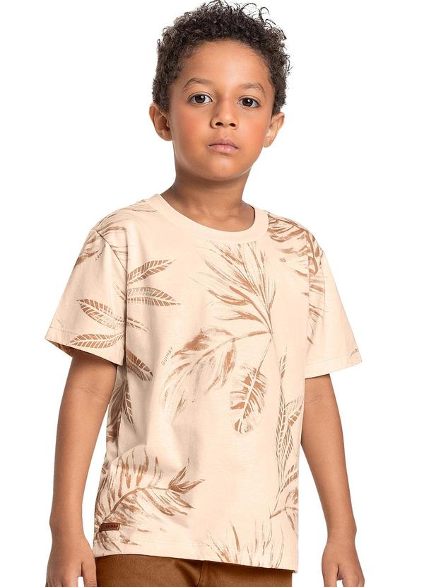 Quimby - Camiseta Infantil para Menino Bege