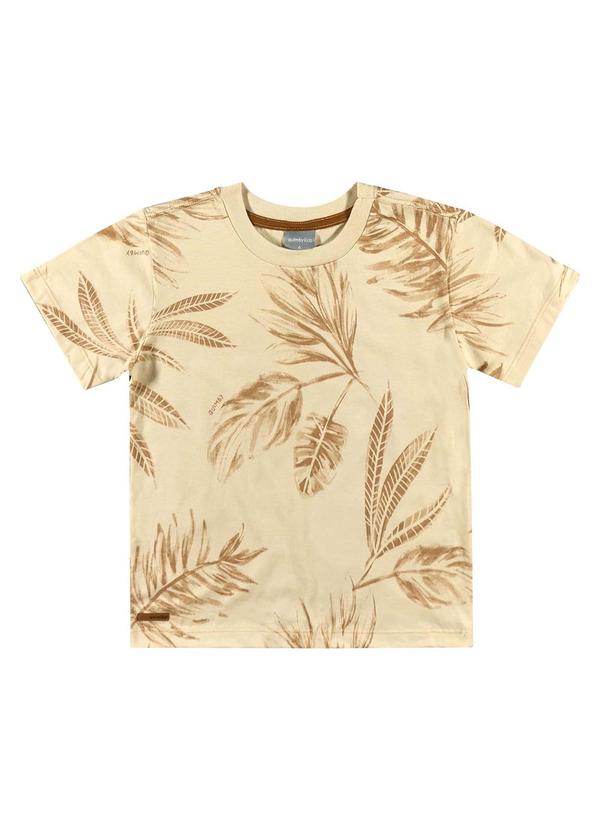 Quimby - Camiseta Infantil para Menino Bege 3