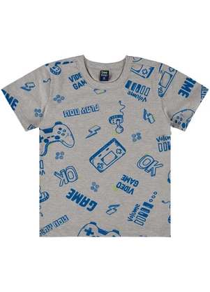 Bee Loop - Camiseta Infantil para Menino Cinza - BEE LOOP