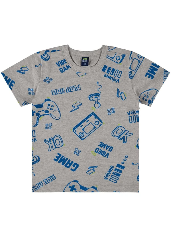 Bee Loop - Camiseta Infantil para Menino Cinza