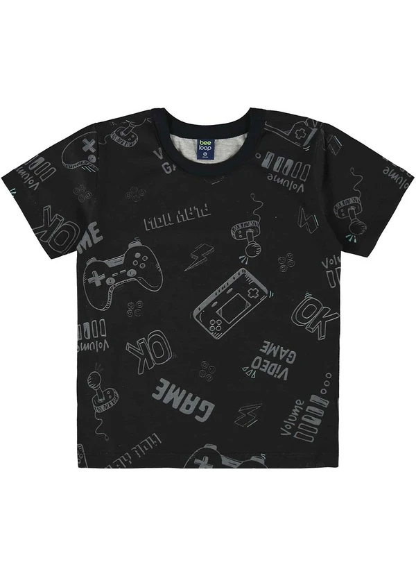 Bee Loop - Camiseta Infantil para Menino Preto