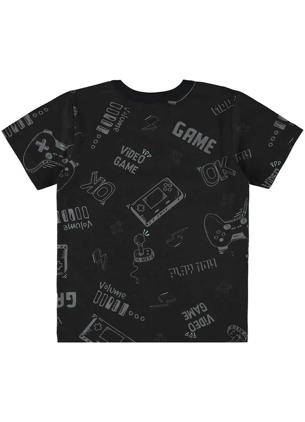 Bee Loop - Camiseta Infantil para Menino Preto 2