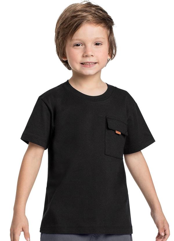 Quimby - Camiseta Infantil para Menino Preto