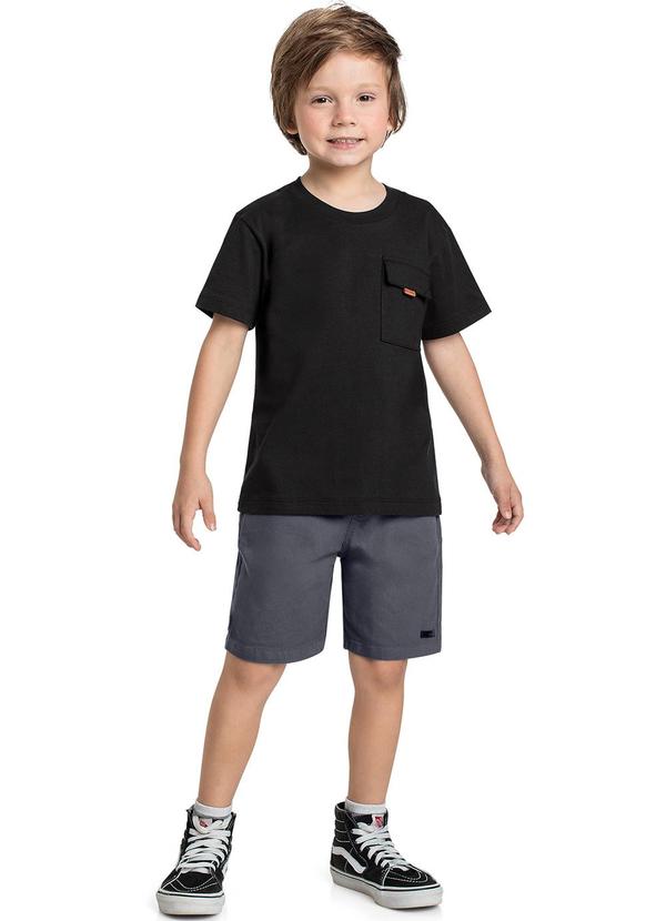 Quimby - Camiseta Infantil para Menino Preto 2