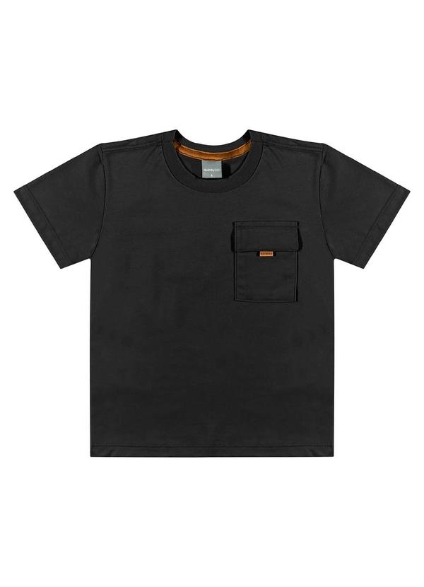 Quimby - Camiseta Infantil para Menino Preto 4