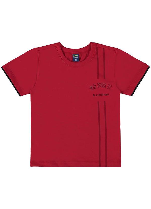 Bee Loop - Camiseta Infantil para Menino Vermelho 2