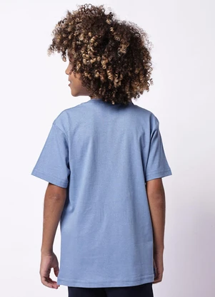 Torra - Camiseta Infantil Stitch Manga Curta Azul - TORRA
