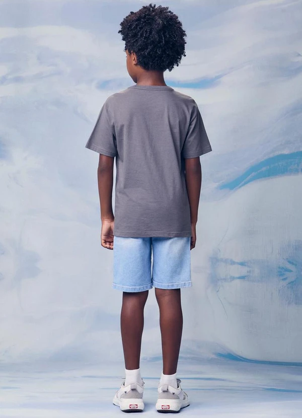 Youccie - Camiseta Infantil Summer Time Cinza 4